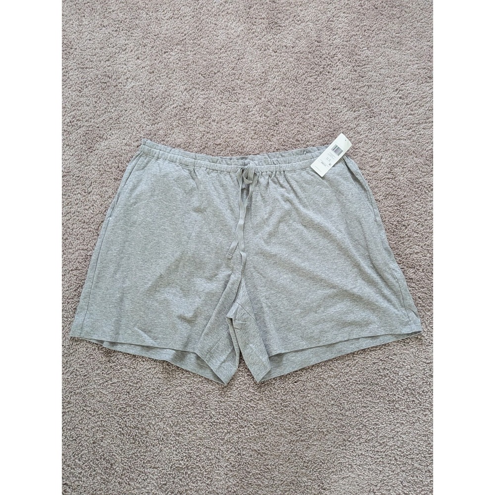 Eileen Fisher Organic Cotton Drawstring Sleeping Shorts Size 1X Dark Pearl NWT